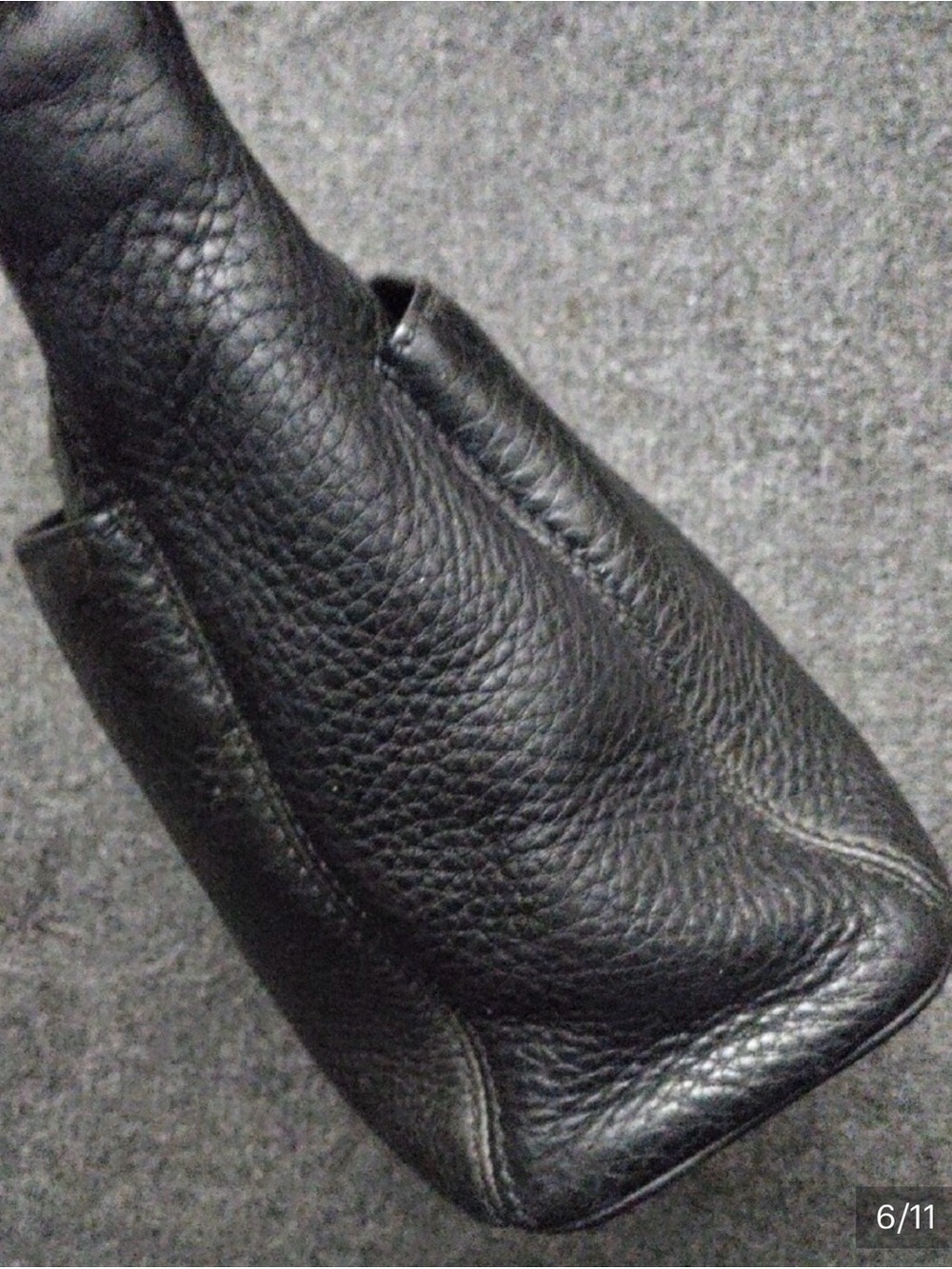 Vintage Coach Sonoma Black Pebbled Leather Shoulder/Crossbody Bag #4924 - Picture 5 of 6